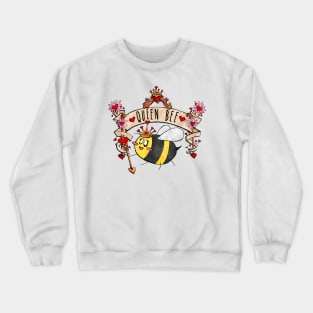 Queen Bee of Hearts Crewneck Sweatshirt